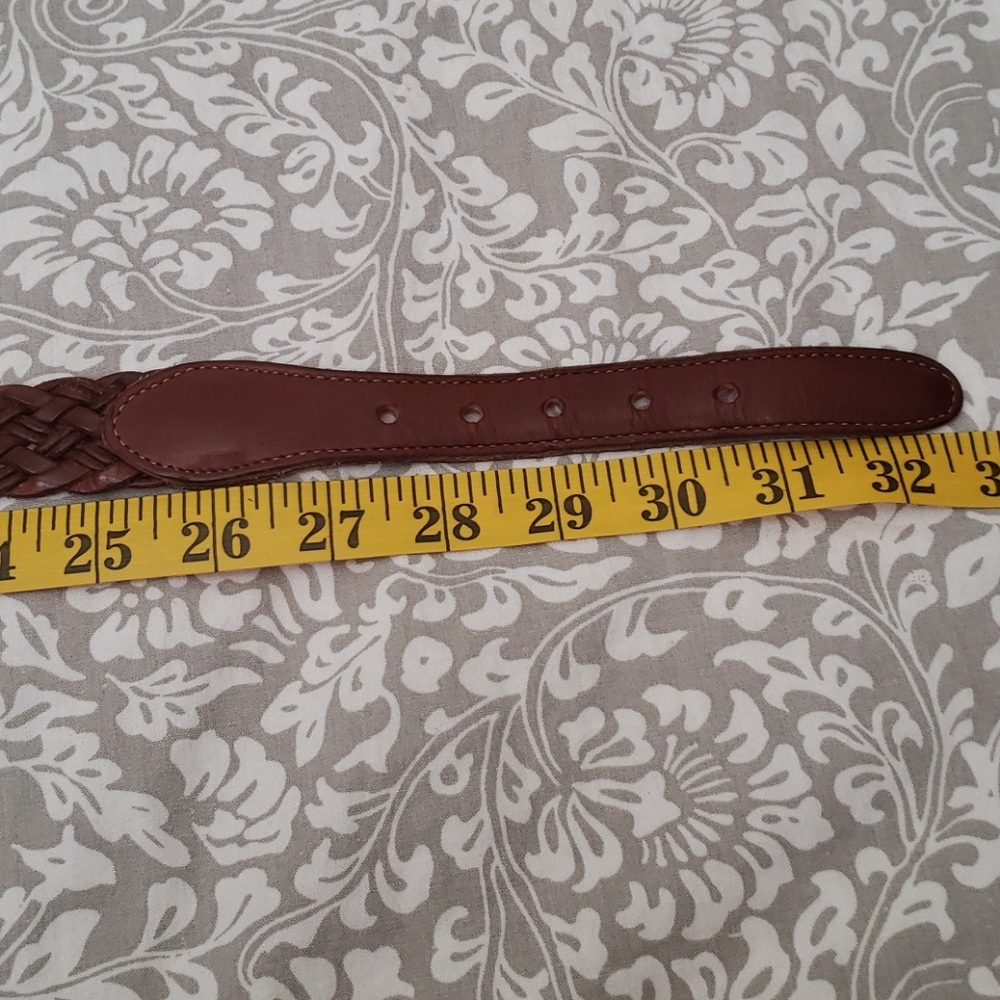 Coach Brown Leather Braided Belt - Picture 8 of 9
